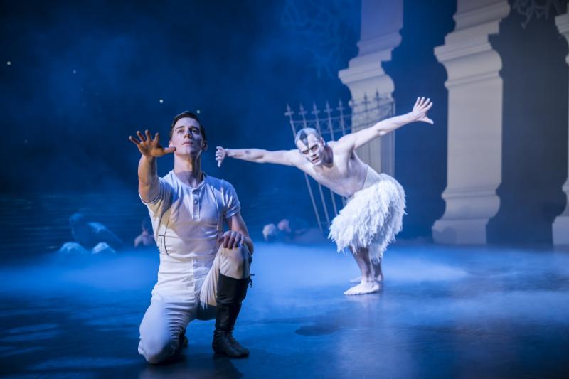 Complex and consuming: The Swan represents freedom for the unhappy Prince (Dominic North). Image by Johan Persson.